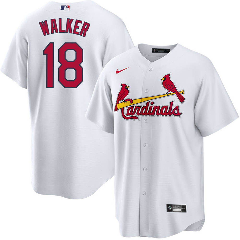 Youth St. Louis Cardinals Jordan Walker Cool Base Replica Home Jersey - White