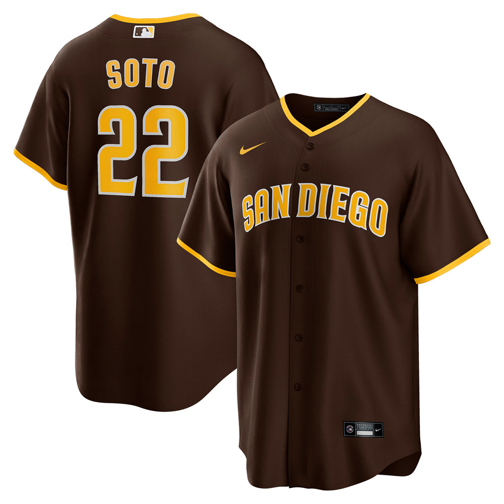 Men's San Diego Padres Juan Soto Road Player Jersey - Brown