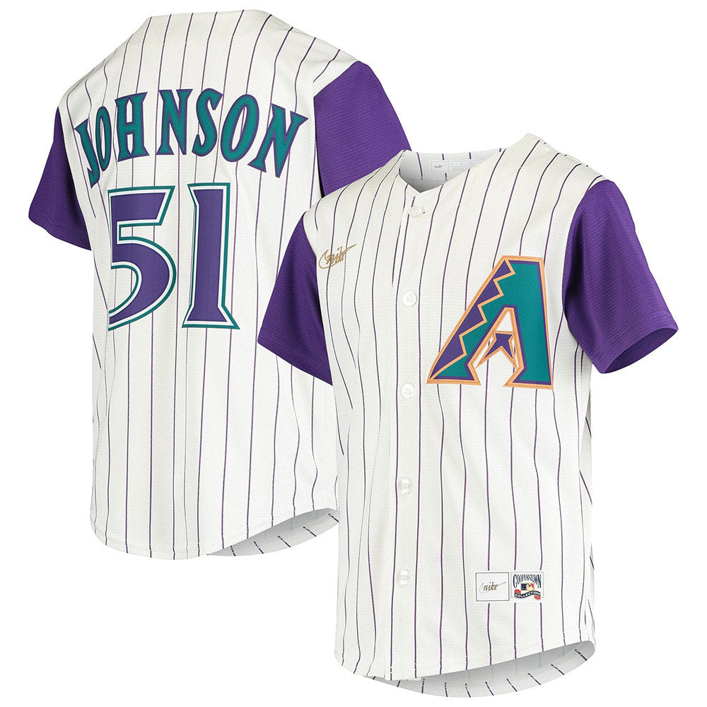 Youth Arizona Diamondbacks Randy Johnson Alternate Cooperstown Collection Player Jersey - Cream