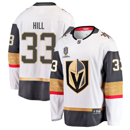 Adin Hill  Vegas Golden Knights Fanatics Branded 2023 Stanley Cup Champions Away Breakaway Jersey - White