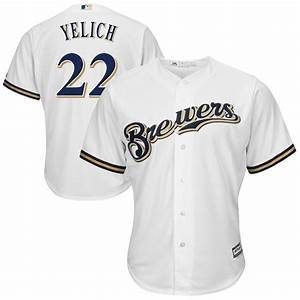Youth Milwaukee Brewers Christian Yelich Cool Base Replica Jersey White